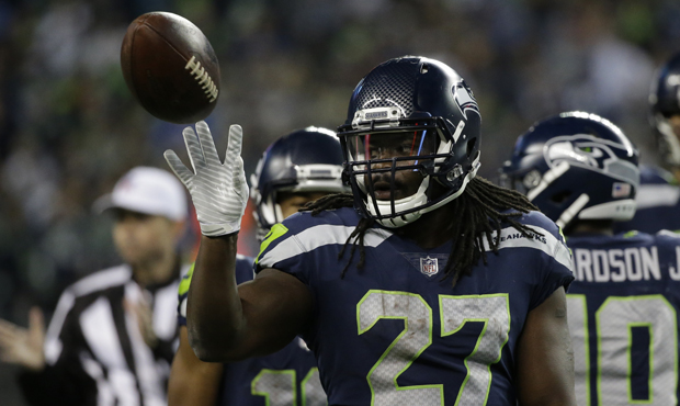 Eddie Lacy should see more opportunities at running back after Chris Carson's injury. (AP)...