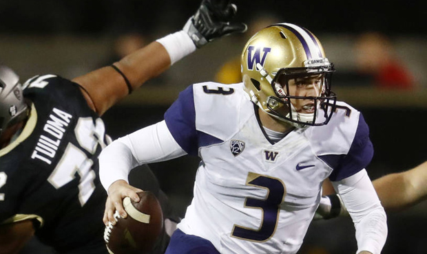 Jake Browning has completed over 71 percent of his passes but suffered from slow starts. (AP)...
