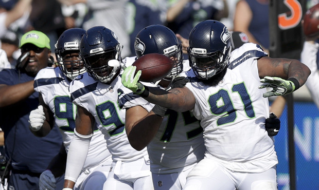 Sheldon Richardson had both an interception and fumble recovery in the Seahawks' win. (AP)...
