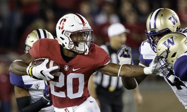 Bryce Love has at least one run of 52 yards or more in each game he's played this year. (AP)...