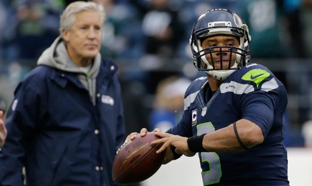 Thursday's game is a crucial crossroads for Pete Carroll, Russell Wilson and the Seahawks. (AP)...