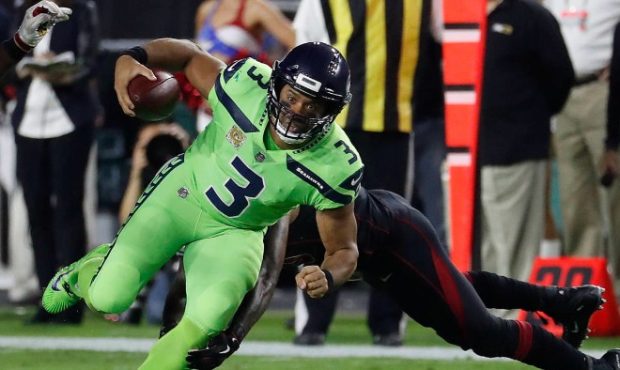 Russell Wilson had the play of the game in the Seahawks' 22-16 win over Arizona. (AP)...