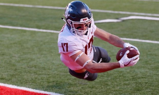 Kyle Sweet's touchdown helped WSU beat Utah and rise four spots in the AP poll. (AP)...