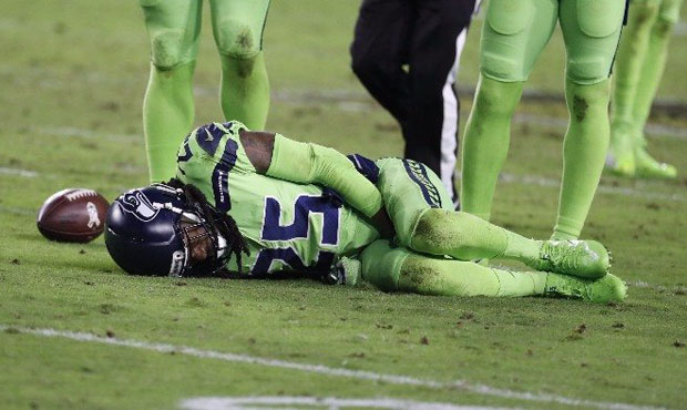 Richard Sherman ruptured his Achilles in the Seahawks' Week 10 game in Arizona. (AP)...