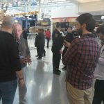 What, you think John Clayton only conducted interviews himself? Here he is in the Mall of America taking a turn on the other side of the microphone.