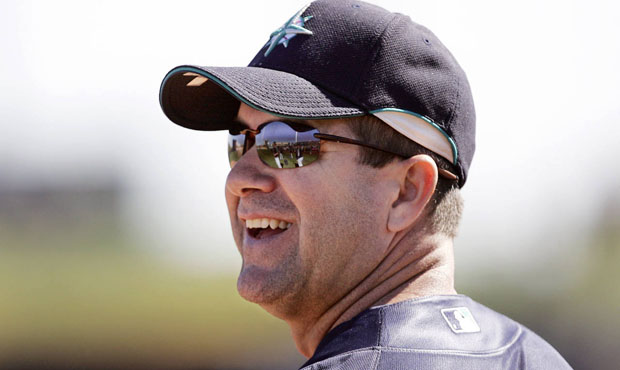 FILE - In this Feb. 24, 2007 file photo, Seattle Mariners former designated hitter Edgar Martinez j...