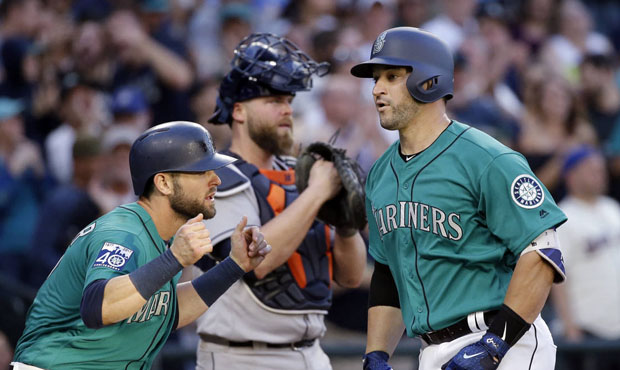 Mike Zunino and Mitch Haniger both had breakout seasons for the Mariners in 2017. (AP)...