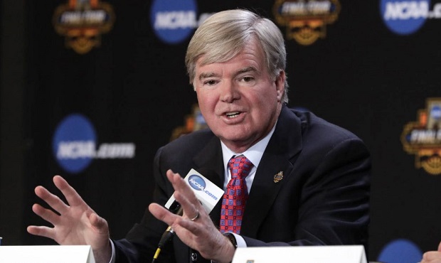 The dolt pictured above is Mark Emmert, former president of the University of Washington who is pre...