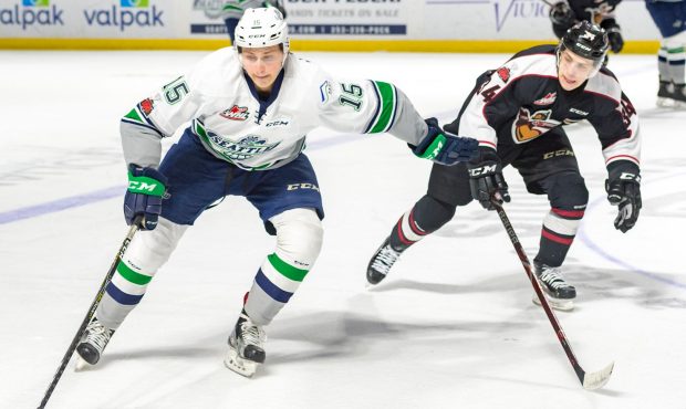 Seattle's Nikita Malukhin scored a big goal as the T-Birds picked up a needed win (Brian Liesse/T-B...