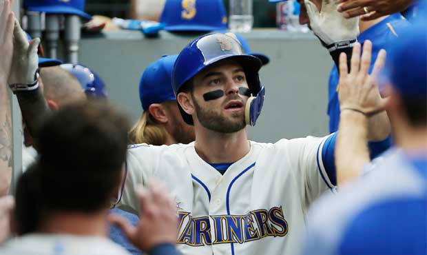 Hand soreness will keep Mariners right fielder Mitch Haniger from hitting for a few days. (AP)...