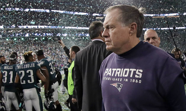 Bill Belichick and the Patriots fell short of a sixth Super Bowl championship on Sunday. (AP)...