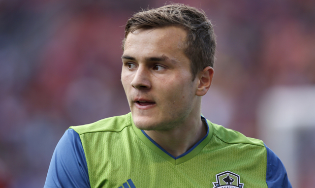 A torn ACL will keep Sounders forward Jordan Morris from playing at all in 2018. (AP)...