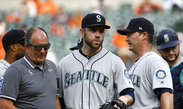 Mariners pitcher David Phelps has been lost for the season with a torn UCL. (AP)...
