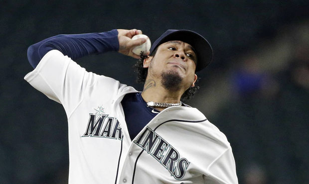Mariners RHP Felix Hernandez threw for the first time since being hit by a ball last week. (AP)...