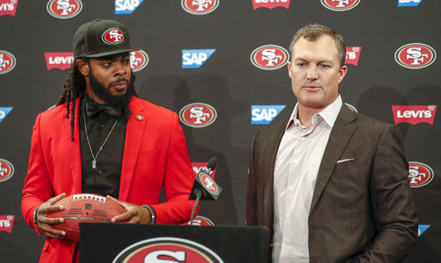 John Lynch signed fellow Stanford alum Richard Sherman to play for the 49ers. (AP)...