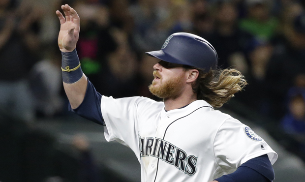 Left fielder Ben Gamel missed the start of the Mariners' season due to an oblique injury. (AP)...