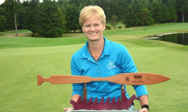 Trish Johnson finished 8-under to win the Suquamish Clearwater Legends Cup. (Rick Sharp photo)...