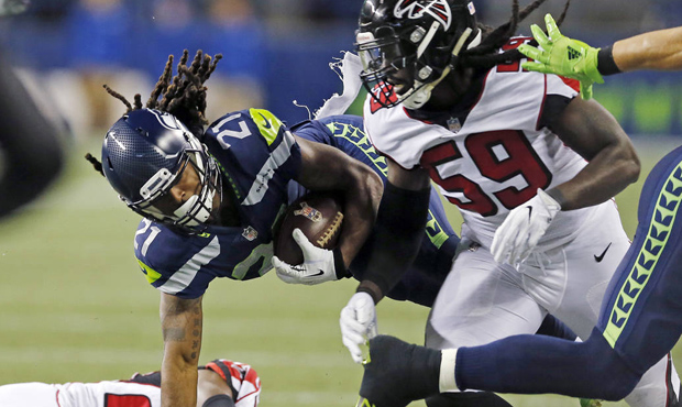 Seahawks running back J.D. McKissic is reportedly out with a Jones fracture in his foot. (AP)...