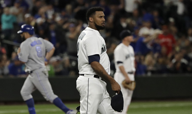 Mariners RHP Juan Nicasio gave up a homer that broke a tie in the seventh inning Thursday. (AP)...
