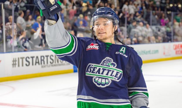 Zack Andrusiak and the Seattle Thunderbirds hit the road this weekend for two games (Brian Liesse/T...