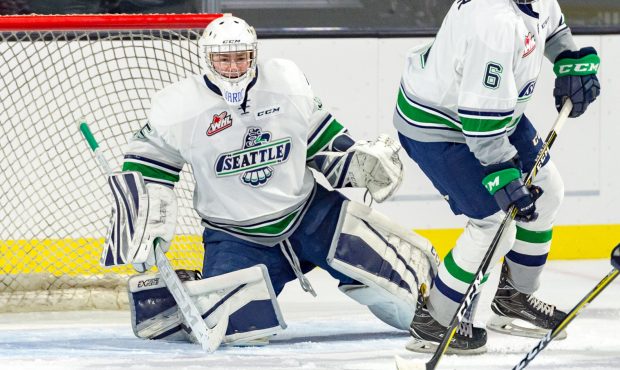 Seattle goalie Eric Ward stopped 36 shots Sunday but it wouldn't be enough as the T-Birds lost to S...