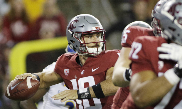 Gardner Minshew and the WSU Cougars have a chance at an upset at USC. (AP)...