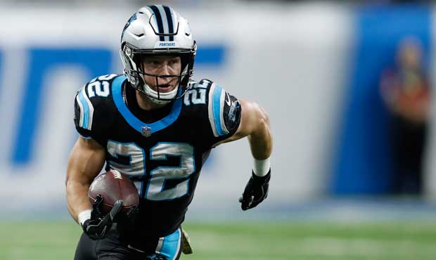 Panthers RB Christian McCaffrey has 632 rushing yards and 8 combined TDs this year. (AP)...