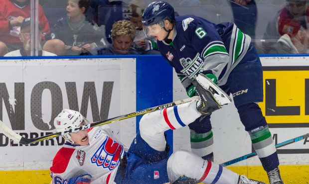 Seattle defenseman Tyrel Bauer hopes to hear his name called during Wednesday's NHL Draft. (Brian L...