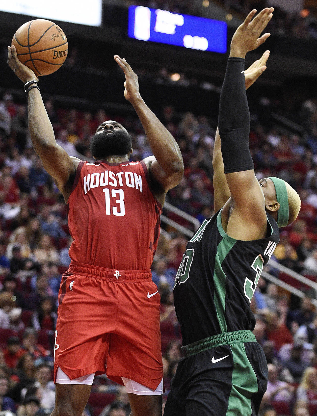 Harden's 45 lead Rockets in 127-113 win over Celtics