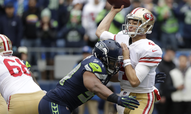 Bobby Wagner had a tone-setting sack in the first quarter of the Seahawks' 43-16 win. (AP)...