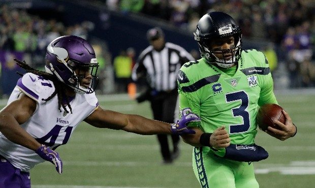 Russell Wilson was held to a career-low 72 yards passing in the Seahawks' win Monday. (AP)...