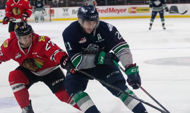 Seattle's Matthew Wedman scored with two seconds left to send the T-Birds to overtime in Portland S...