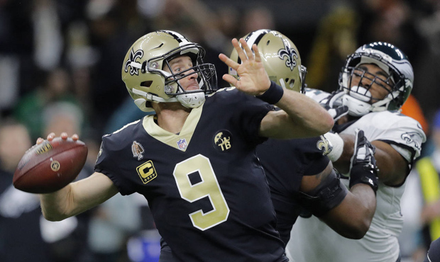 Drew Brees and the Saints' offense have moved on to the NFC Championship game. (AP)...