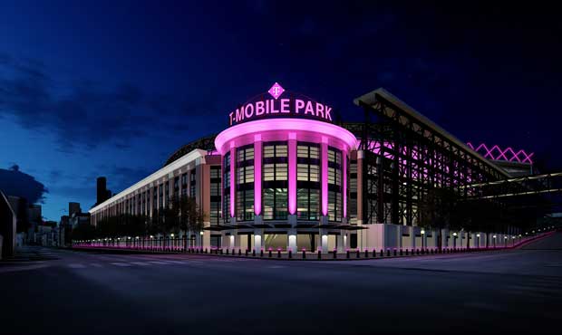 T-Mobile Park will host a 6-team college baseball tournament. (Photo courtesy Seattle Mariners and ...