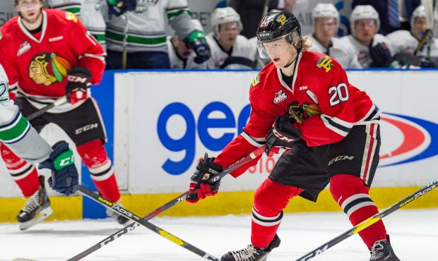 Portland's Joachim Blichfeld scored three times to go with an assist as the Winterhawks downed the ...