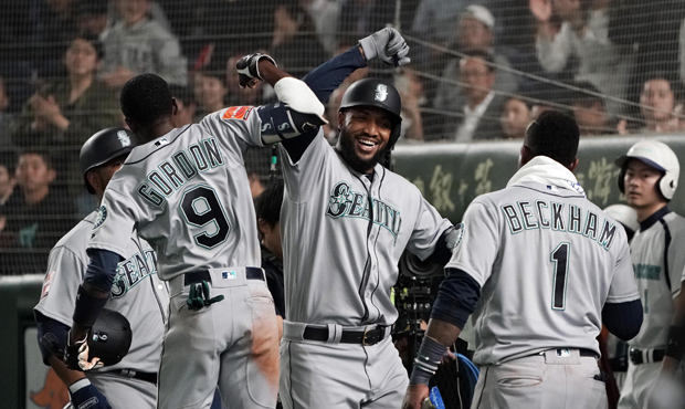 Domingo Santana and Dee Gordon are a pair of Mariners looking for bounce-back seasons. (Getty)...