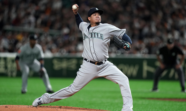 Mariners pitcher Félix Hernández will turn 33 early in the 2019 season. (Getty)...