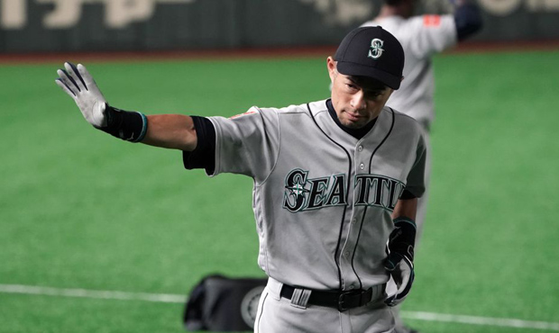 Ichiro Suzuki is in Japan with the Mariners for one last two-game run in the MLB. (Getty)...
