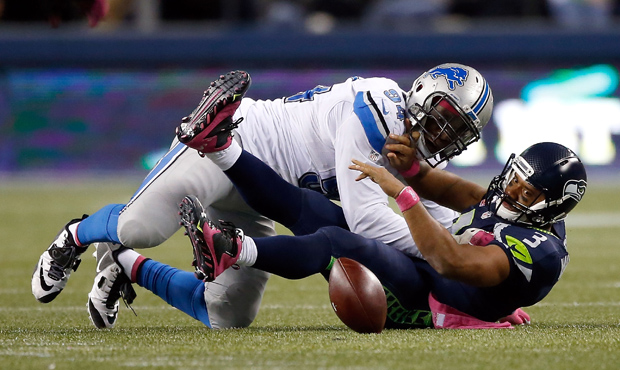 Ziggy Ansah is now a teammate of Russell Wilson on the Seahawks. (Getty)...