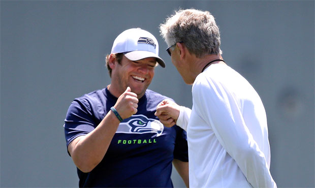 Seahawks GM John Schneider made two trades and one pick during the draft's first round. (AP)...