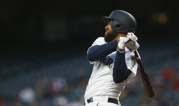 Mariners LF Domingo Santana entered Tuesday hitting .340 with 19 RBIs. (Getty)...