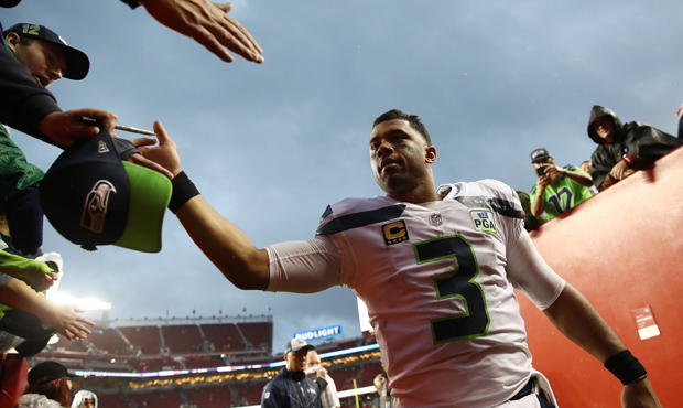 Guarantees will be the sticking point in Russell Wilson's negotiations with the Seahawks. (Getty)...