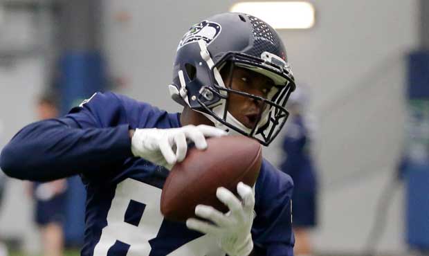 Amara Darboh, a third-round choice of the Seahawks in 2017, is back in the WR mix. (AP)...