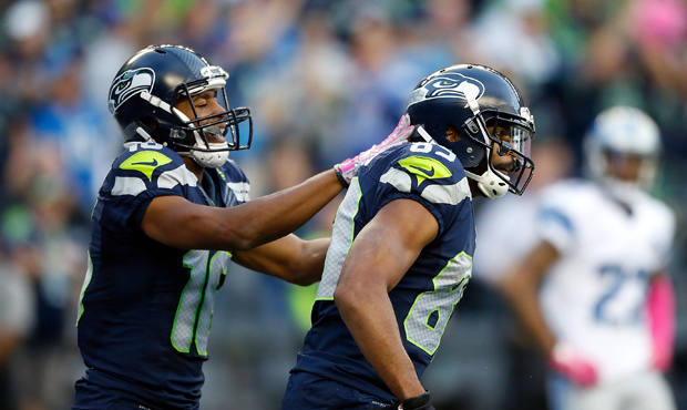 Tyler Lockett becomes the Seahawks' No. 1 receiver with Doug Baldwin's release. (Getty)...
