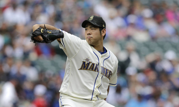 Yusei Kikuchi gave the Mariners a chance with four scoreless innings to start Sunday's game. (AP)...