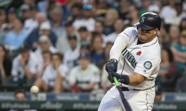 Mariners DH Daniel Vogelbach's 15th homer of the year was his biggest. (Getty)...