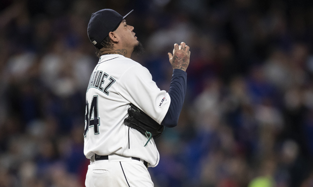 Mariners pitcher Félix Hernández underwent an MRI on his strained lat this week. (Getty)...