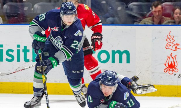 Thunderbirds forward Jared Davidson wasn't drafted in the Bantam Draft but could move into a top-si...