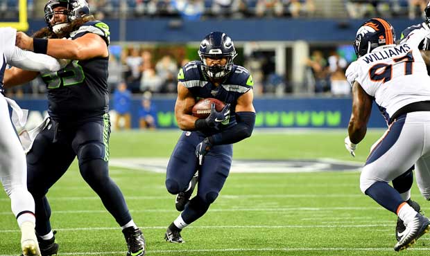 The Seahawks added Xavier Turner for RB depth ahead of Thursday's game. (Getty)...