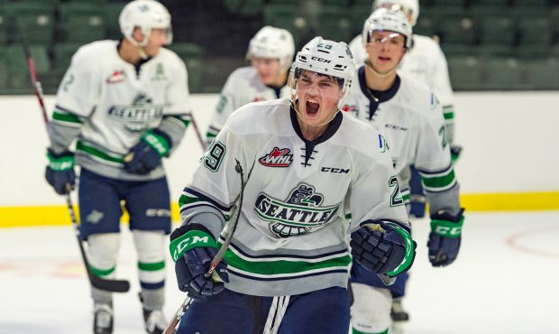 Jared Davidson and the Seattle Thunderbirds open the WHL season Saturday night at home. (Brian Lies...